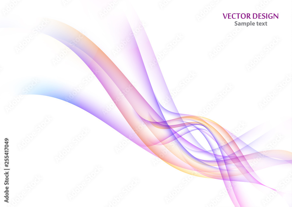 Fototapeta premium Wavy stripes Trendy curve line background. Abstract background with wavy lines.