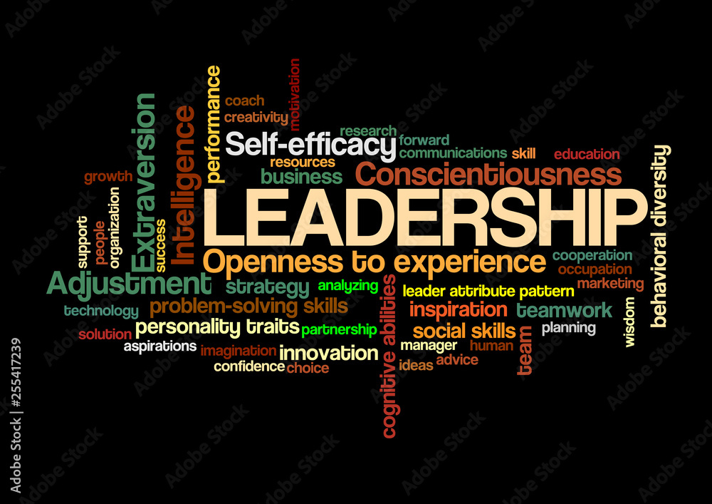 leadership Word Tag Cloud leader attribute pattern concept