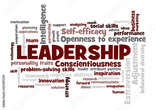 leadership Word Tag Cloud leader attribute pattern concept