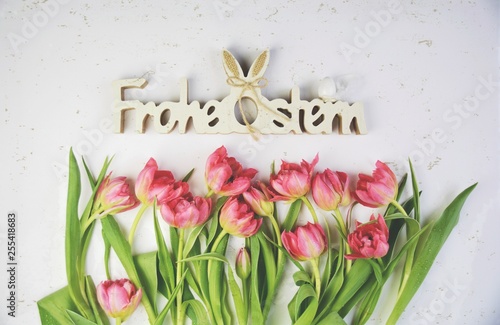 Ostern - Osterkarte Tulpen ...