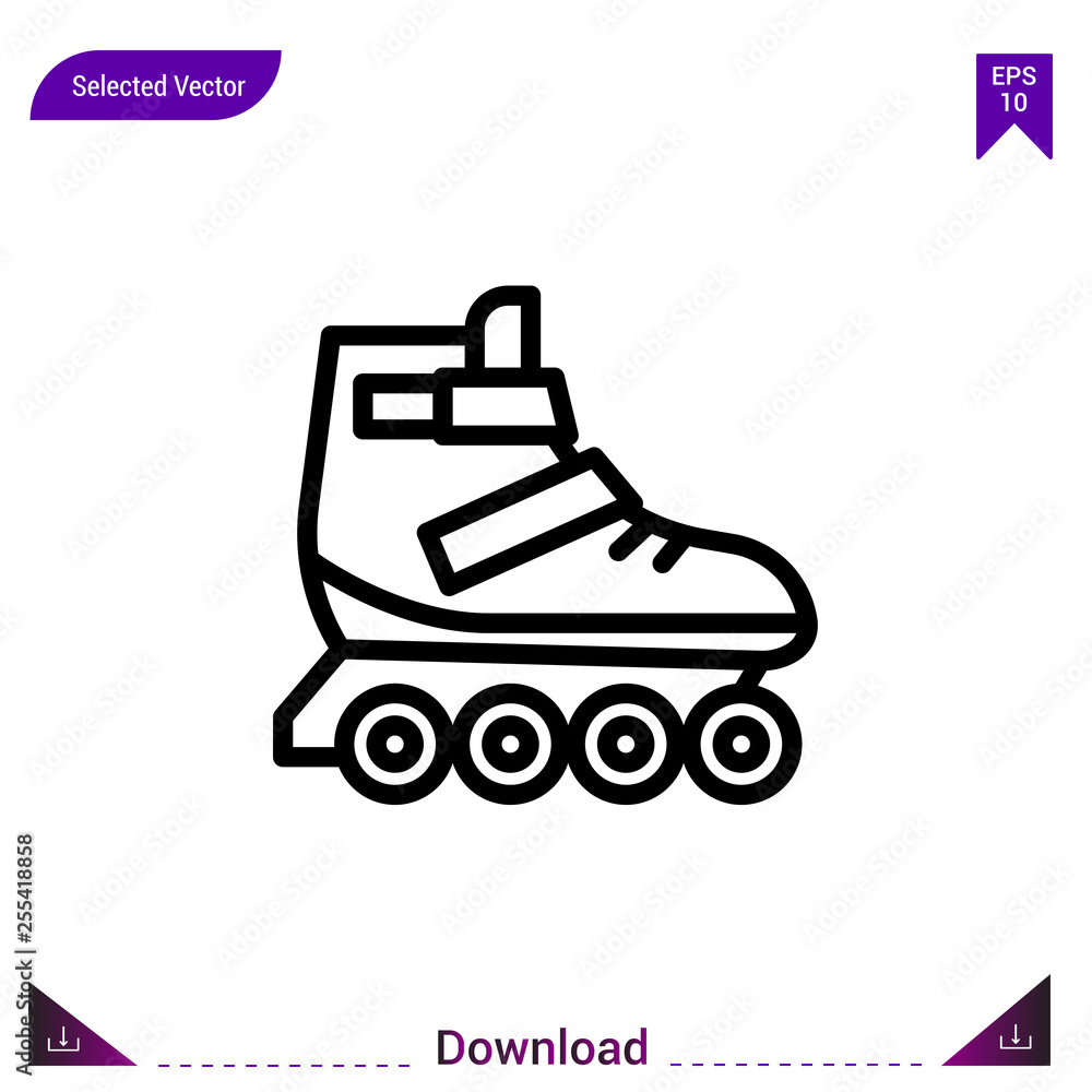 roller-skate vector icon. Best modern, simple, isolated,lifestyle-icons.flat icon for website design or mobile applications, UI / UX design vector format roller-skate vector icon. Best modern, simple, isolated,lifestyle-icons.flat icon for website design or mobile applications, UI / UX design vector format