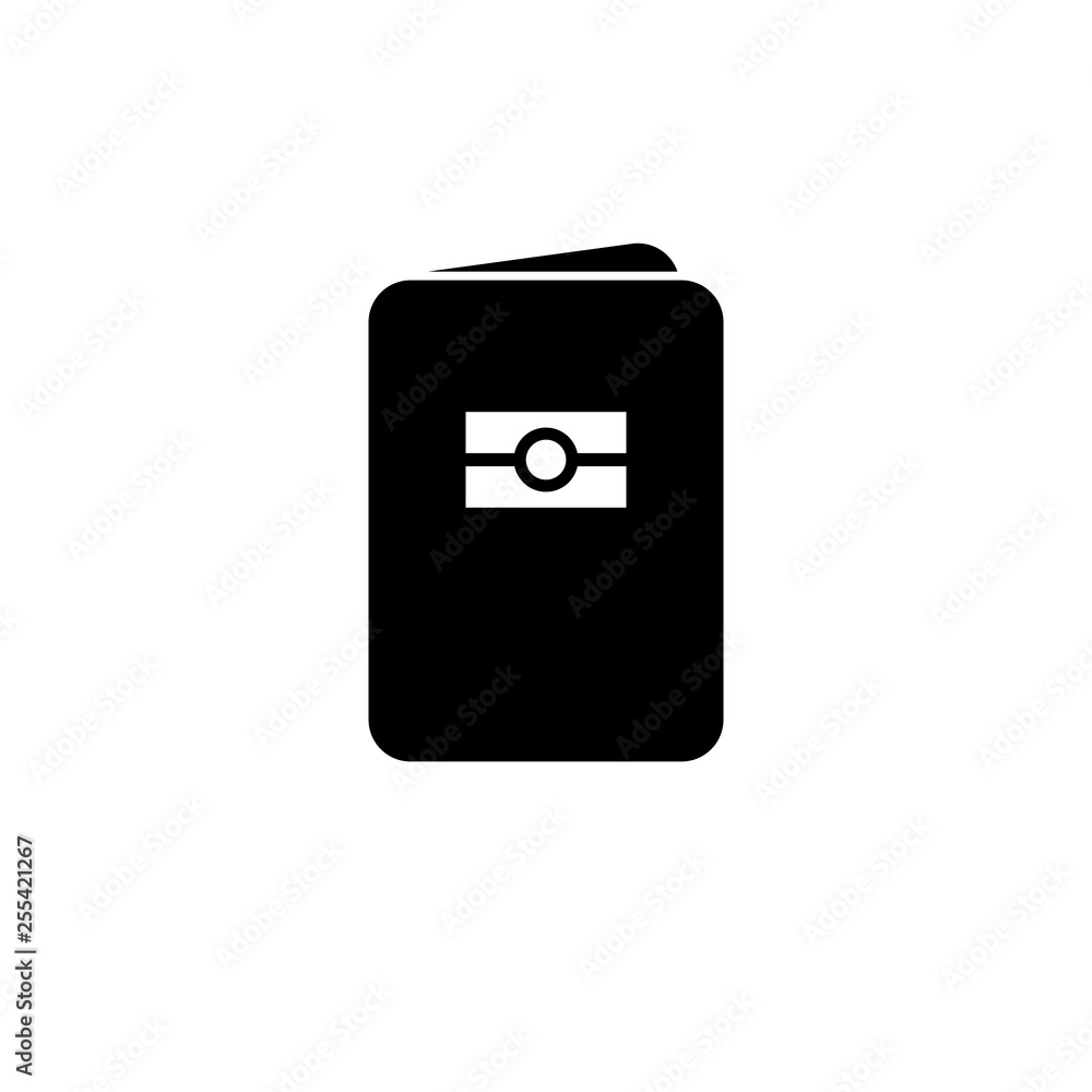 Biometric passport icon. State citizen id sign. Biometric passport icon. State citizen id sign.