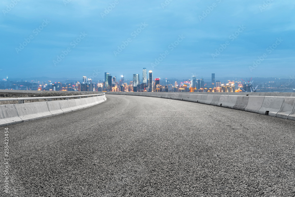 Urban Road, Highway and Construction Skyline Urban Road, Highway and Construction Skyline