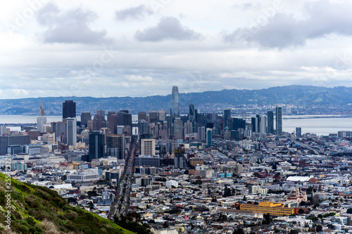 San Francisco downtown view at Twin Peaks   San Francisco  CA