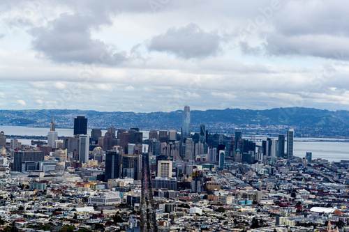 San Francisco downtown view at Twin Peaks   San Francisco  CA