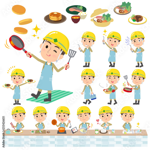helmet worker men_cooking