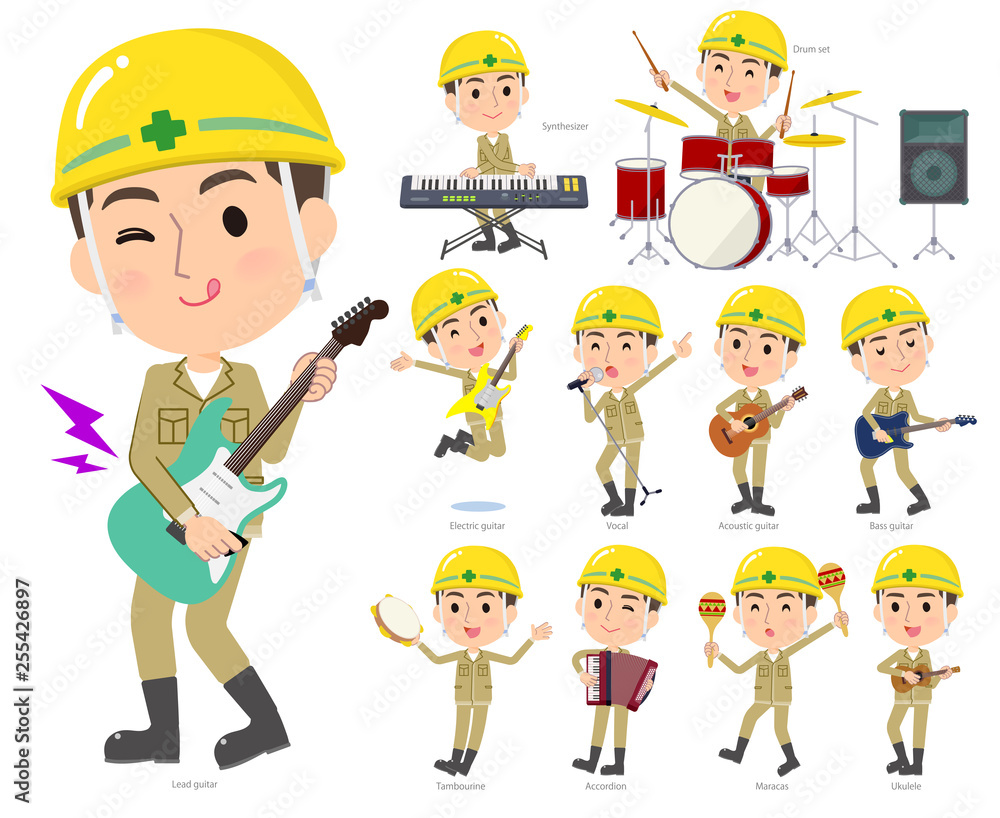 helmet worker men_pop music helmet worker men_pop music