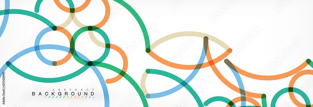 Curly lines abstract background, color overlapping linear texture Curly lines abstract background, color overlapping linear texture