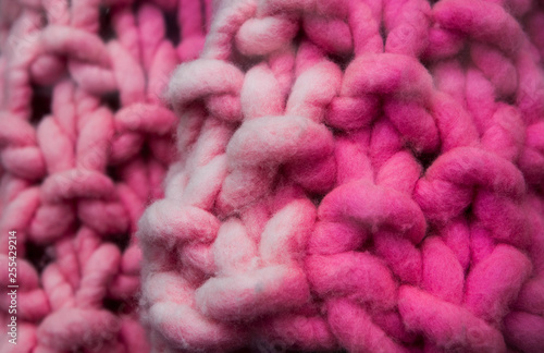shades of pink knit yarn background