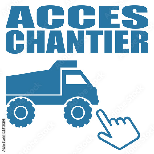 Logo accès chantier.
