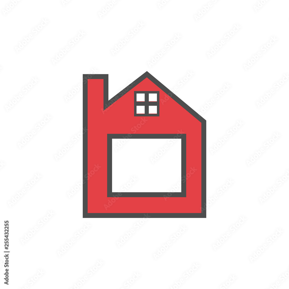 vector illustration letter b home logo icon vector illustration letter b home logo icon