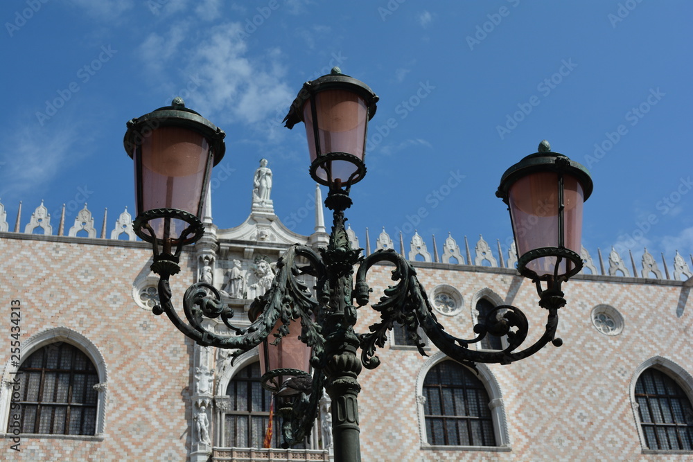 Lanterns by Doge's Palace, Venice