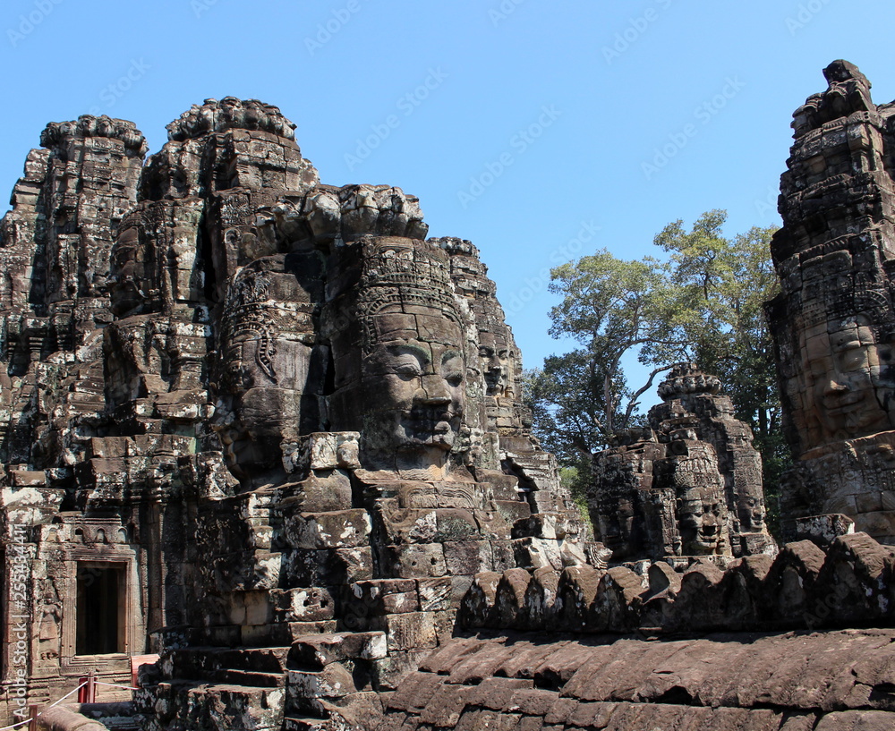 Bayon temple with stone faces, Angkor Thom, Cambodia