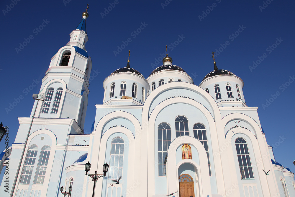 Fototapeta premium Temple of Kazan icon of the mother of god in Saransk, Russia