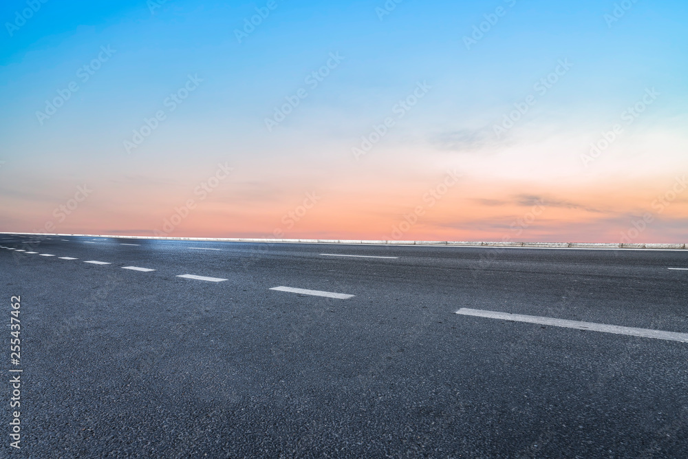 Road surface and sky cloud landscape.. Road surface and sky cloud landscape..
