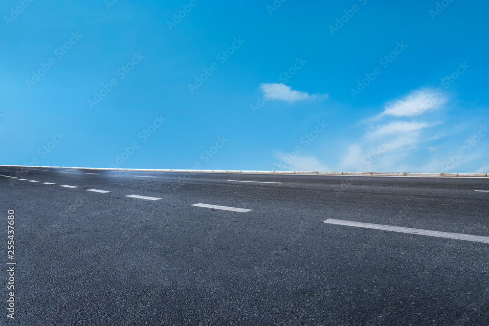 Road surface and sky cloud landscape.. Road surface and sky cloud landscape..