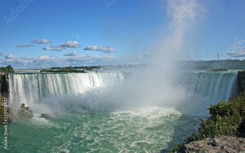 Steam over Niagara Falls, Canada
