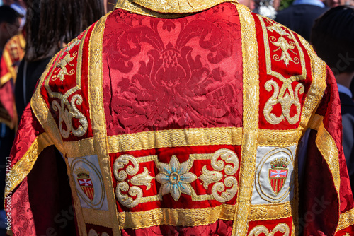 Red and Gold Vestments for Holy Week