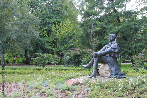 Statue of John George Haffner in Sopot Poland