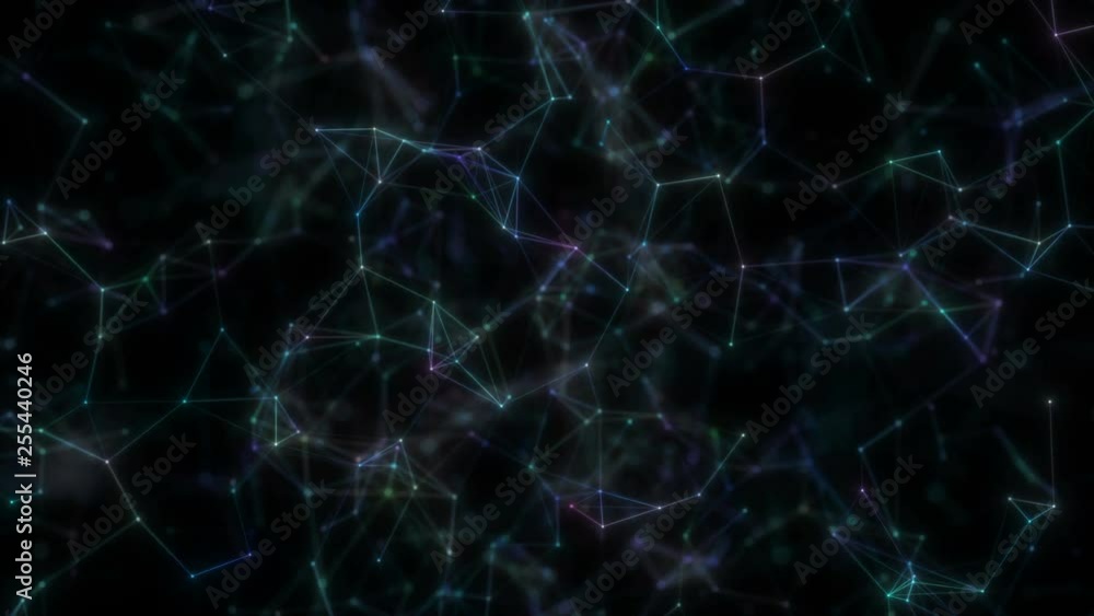 Microweb Abstract futuristic, polygonal space with a dark background with connecting points, lines. The concept of science, business, space. Loop animation. Microweb Abstract futuristic, polygonal space with a dark background with connecting points, lines. The concept of science, business, space. Loop animation.