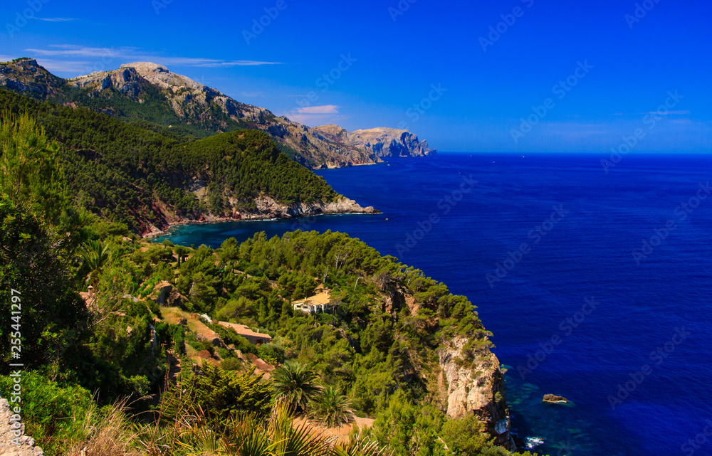 Westküste von Mallorca vom Aussichtspunkt Torre del Verger
