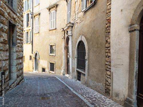 medieval street Via Gaetano Donizetti in Bergamo © Ekaterina