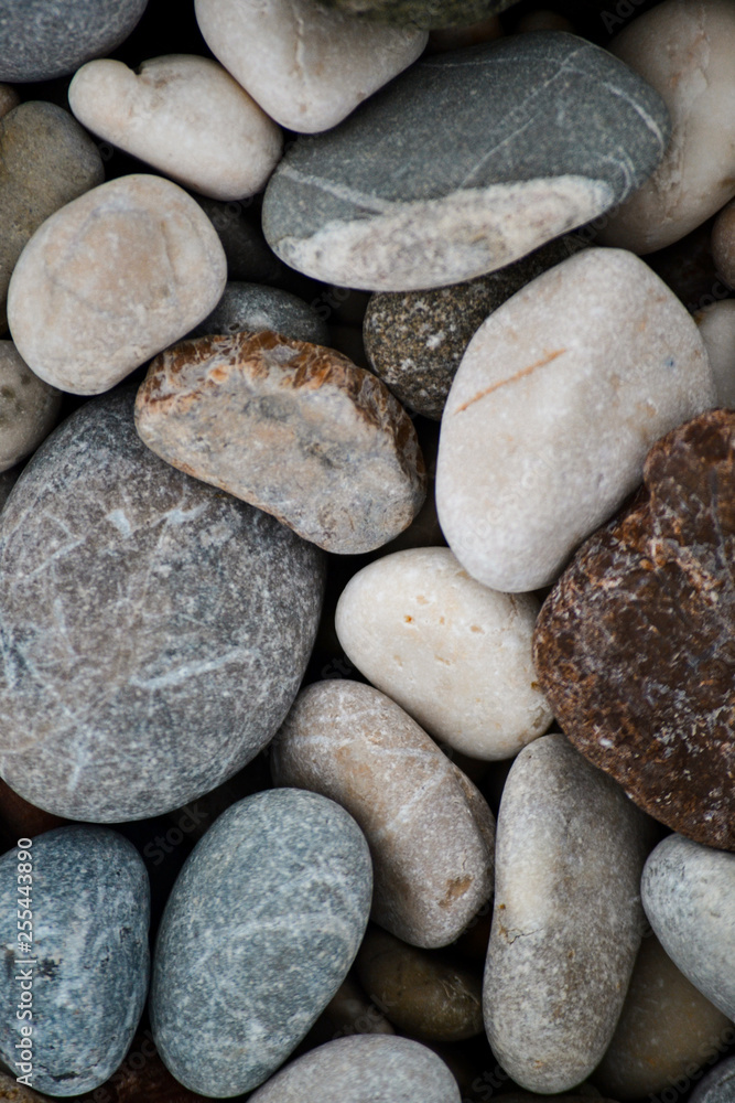 The texture of the stones, gravel beach. The texture of the stones, gravel beach.
