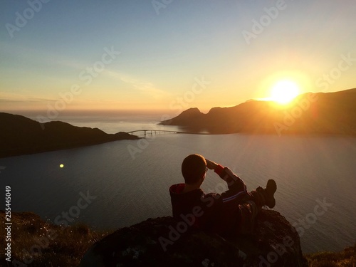 Watching the sunset over Runde