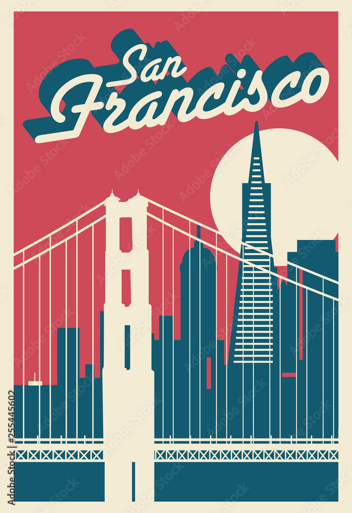 Fototapeta premium San Francisco postcard