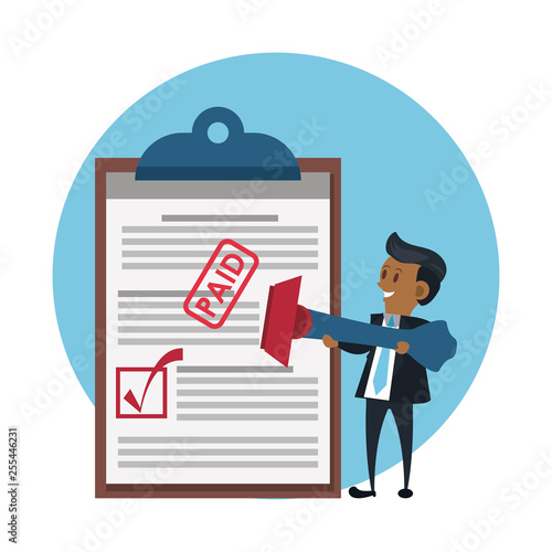 Tax day symbols and cartoons