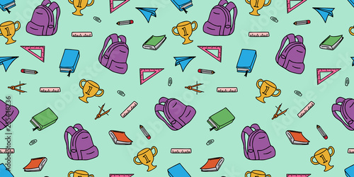Back to school seamless pat...