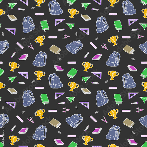 vintage doodle of back to s...