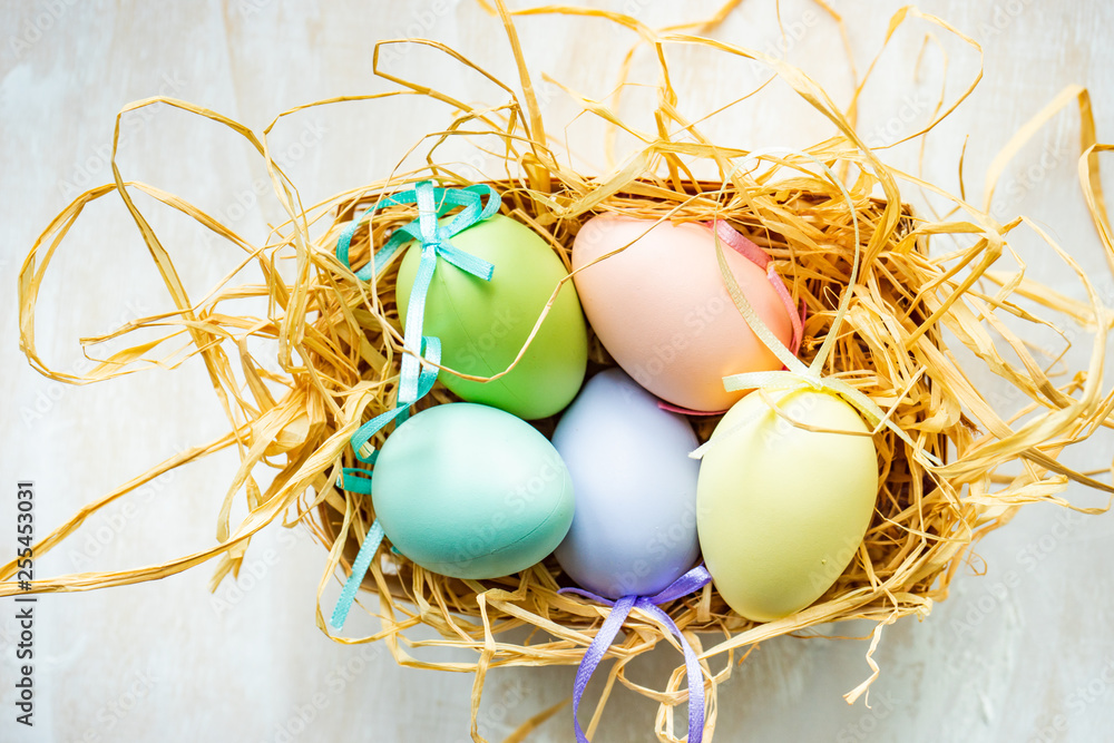 Fototapeta premium Easter holiday card concept