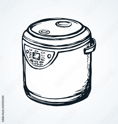 Bread machine. Vector drawing