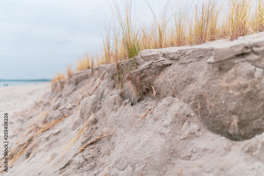 Erosion, Sand- und Landabspülungen an der Stränden der Ostsee auf Rügen und Usedom Erosion, Sand- und Landabspülungen an der Stränden der Ostsee auf Rügen und Usedom