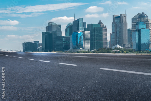 Road surface and sky cloud landscape.. © 昊 周