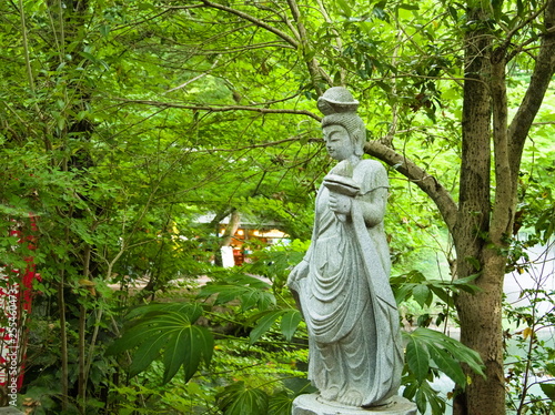 statue in garden