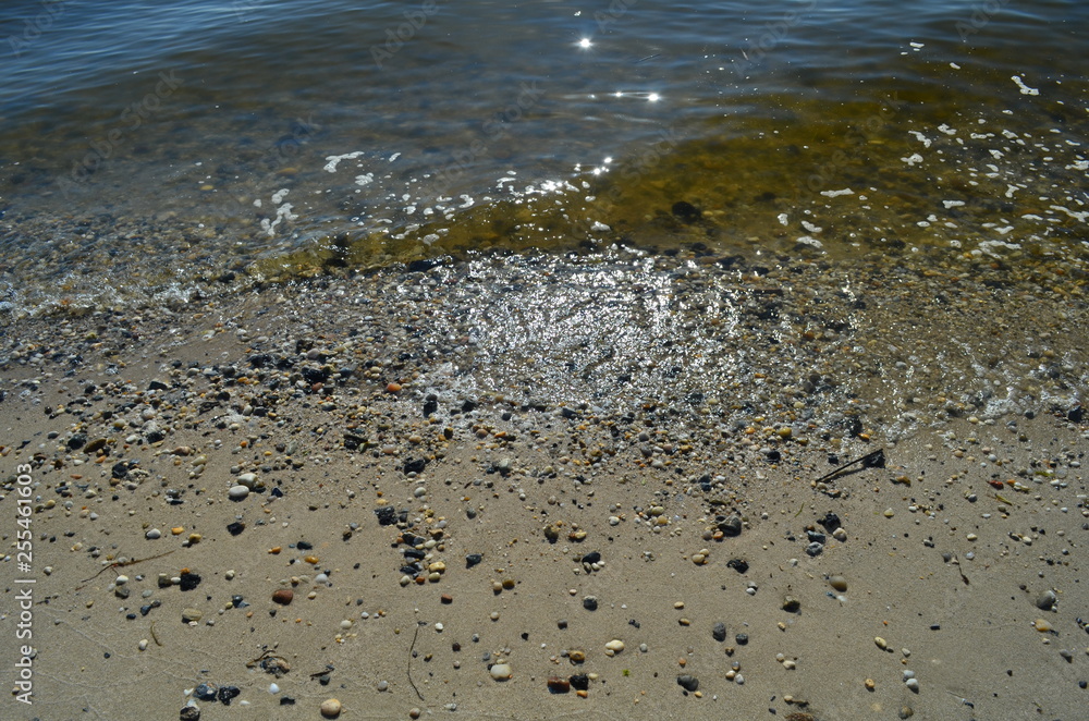 water on beach water on beach