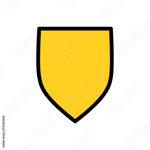 Yellow Shield Blank logo icon design template, privacy protection or security concept. Vector illustration isolated on white background. Free Download Yellow Shield Blank logo icon design template, privacy protection or security concept. Vector illustration isolated on white background. - GFXLoad