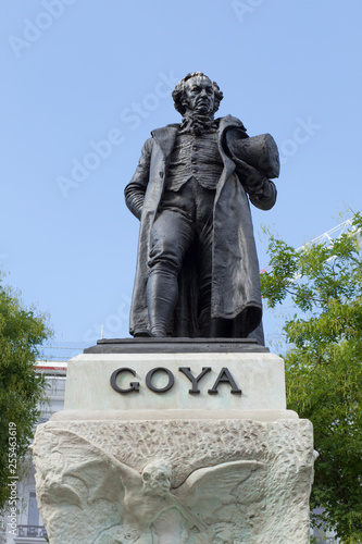 Bronze statue of Francisco de Goya photo