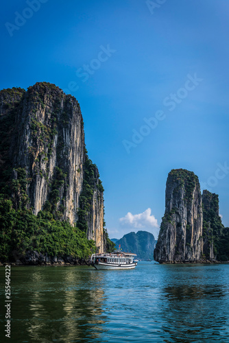 Ha Long Bay, a UNESCO World Heritage Site in Quang Ninh Province, Vietnam