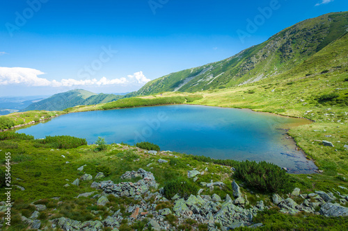 Fototapeta Naklejka Na Ścianę i Meble -  Beautiful lake landscape in Romania