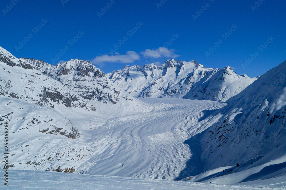 Aletschgletscher im Winter