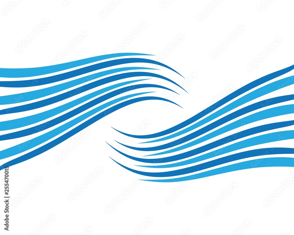 Water wave vector illustration Water wave vector illustration