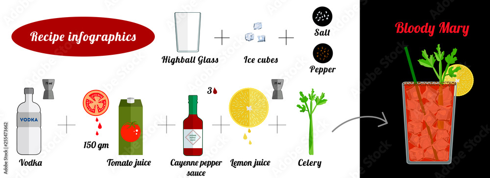 Naklejka premium Bloody mary