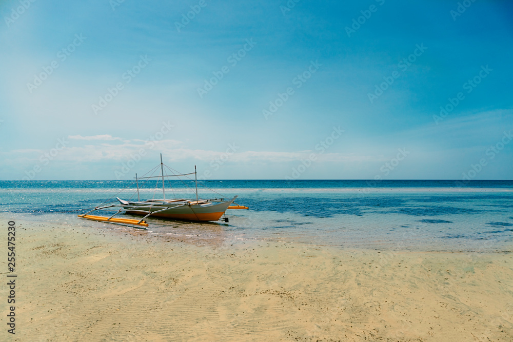 Fototapeta premium boat on the beach