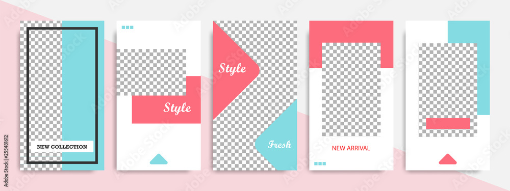 Modern minimal square shape template in pink, blue, turquoise, red and white color with frame. Corporate advertising template for social media stories, story, business banner, flyer, and brochure. Modern minimal square shape template in pink, blue, turquoise, red and white color with frame. Corporate advertising template for social media stories, story, business banner, flyer, and brochure.