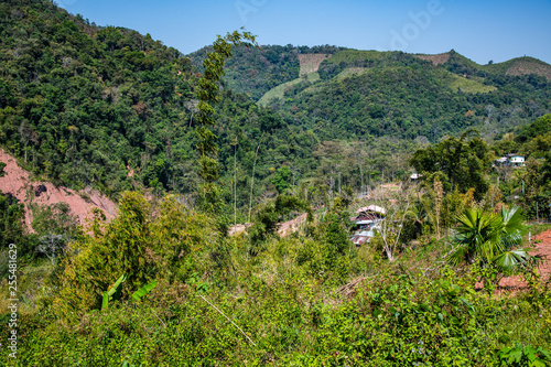 Mountain view in boklua district photo