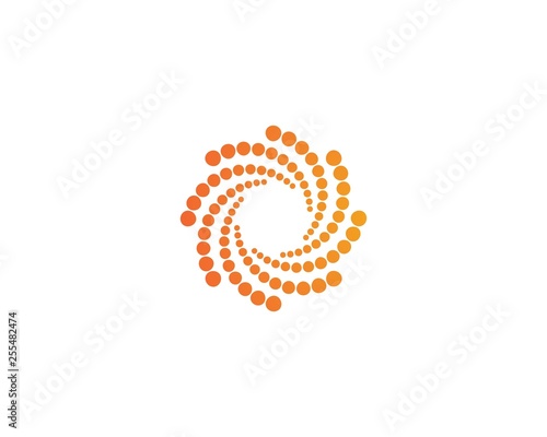 Business logo, vortex, circle and spiral icon