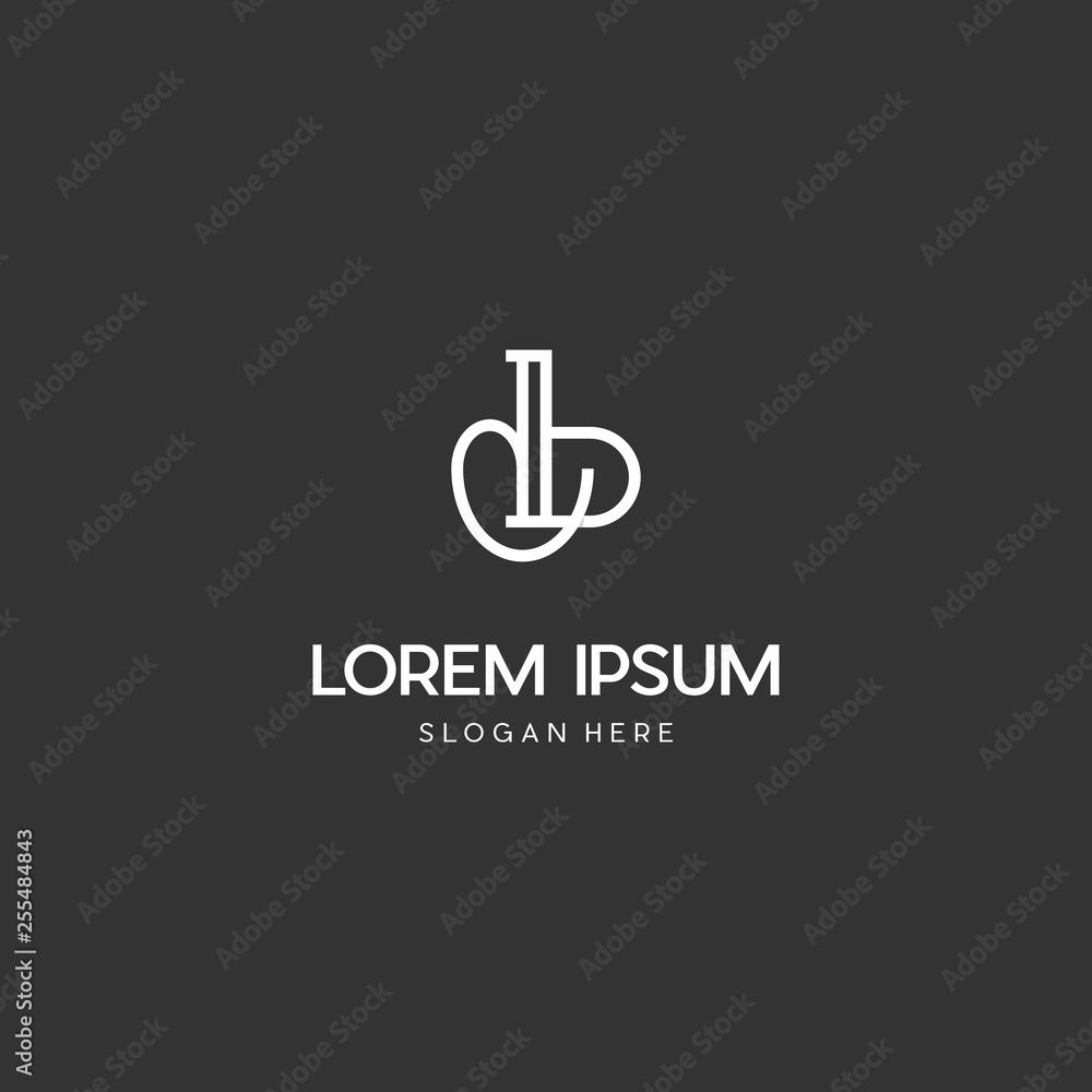 Letter DB Idea Business Creative Design Logo